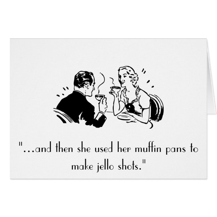 Retro Jello Shots Humor Birthday Card Zazzle