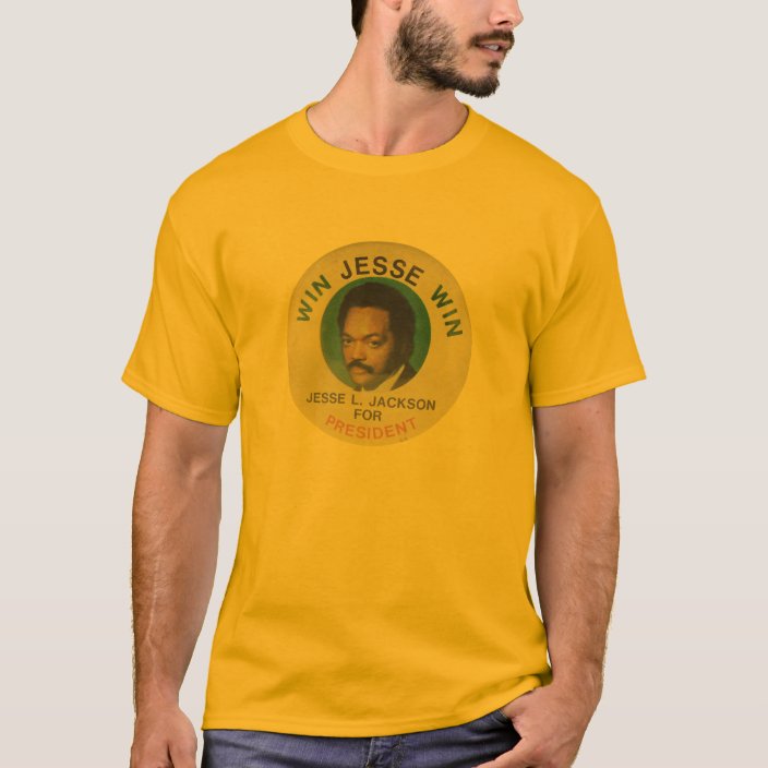 Retro Jesse Jackson for President basic T-shirt | Zazzle.com