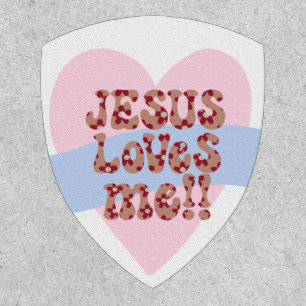Retro Jesus Loves Me Patch