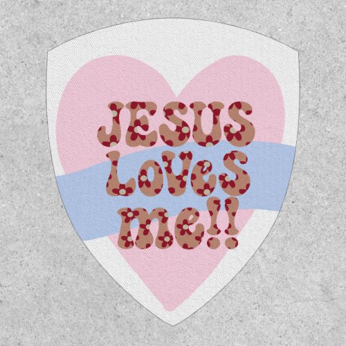 Retro Jesus Loves Me Patch