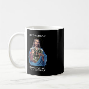 Retro Jesus Shovelhead I Forgive all the haters Bi Coffee Mug