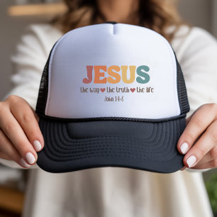 Retro Jesus Trucker Hat