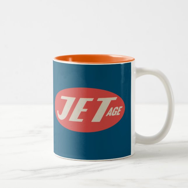 Retro Jet Age Logo Choose-Color Mug (Right)