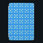 Retro Jet Set Blue Trellis iPad Smart Cover<br><div class="desc">Add a splash of mid-century modern Palm Springs everywhere you go with this Retro Jet Set Blue Trellis patterned iPad smart cover. It was inspired by vintage concrete breeze blocks. The deconstructed take on 1950s architecture will give an instant designer feel to everyday life.</div>