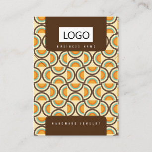 Retro Jewelry Earrings Necklace Display Card