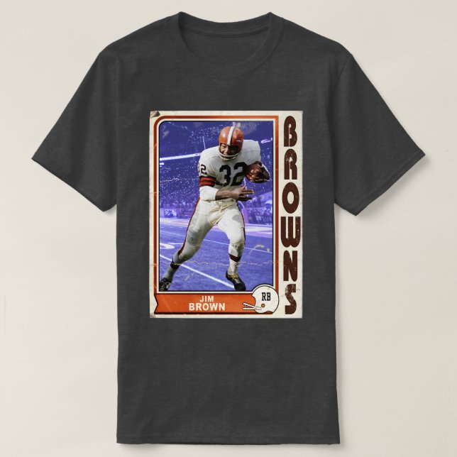 Retro Jim Brown Trading d T-Shirt (Design Front)