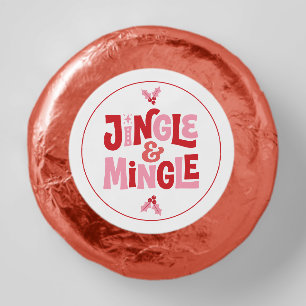 Retro Jingle and Mingle Holiday Party Dipped Oreo Cookie Favors