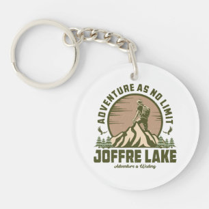 Retro Joffre Lake Hike Keychain