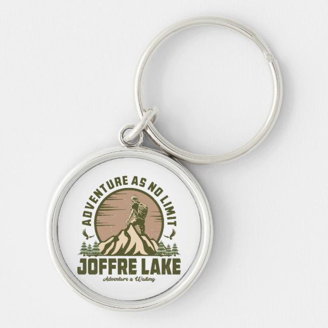 Retro Joffre Lake Hike Keychain (Front)