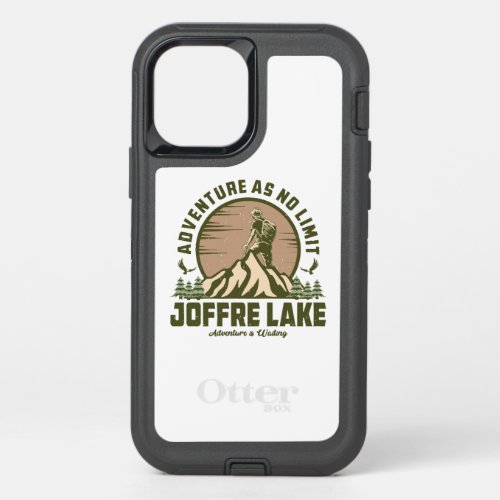 Retro Joffre Lake Hike OtterBox Defender iPhone 12 Pro Case