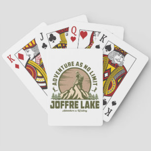 Retro Joffre Lake Hike Poker Cards