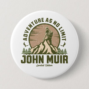 Retro John Muir Hike  Button