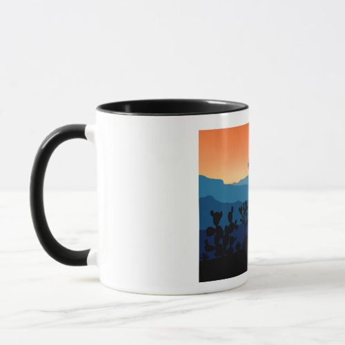 Retro Joshua Tree National Park Desert Camping Mug