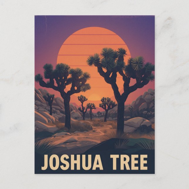 Retro Joshua Tree National Park Postcard (Front)