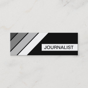 retro JOURNALIST Mini Business Card