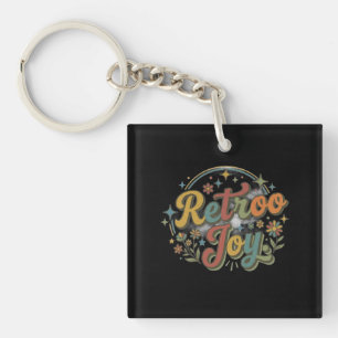 Retro Joy – Vintage-Inspired Graphic T-Shirt Keychain