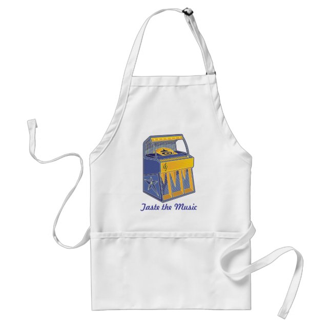 Retro Jukebox Adult Apron (Front)