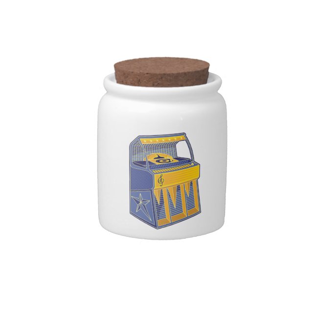 Retro Jukebox Candy Jar (Front)