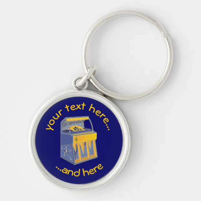 Retro Jukebox Keychain | Zazzle