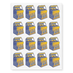 Retro Jukebox Temporary Tattoos