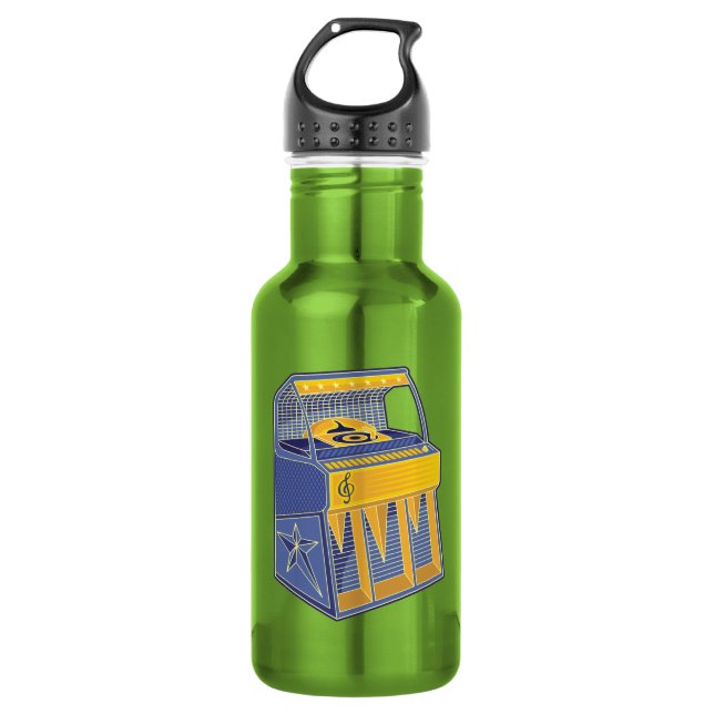 Retro Jukebox Water Bottle (Front)
