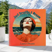 Retro Just Breathe & Dream Journal