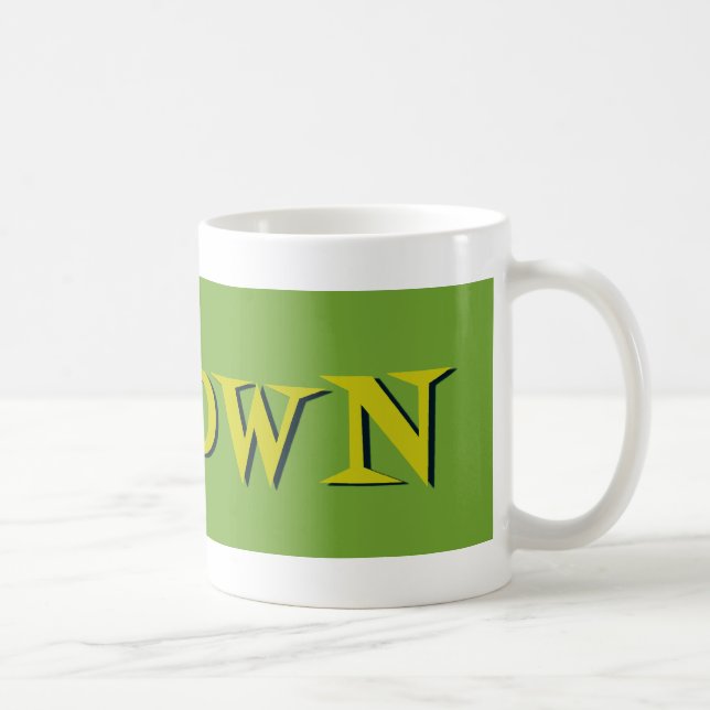 Retro K*Town Avocado Gold Coffee Mug (Right)
