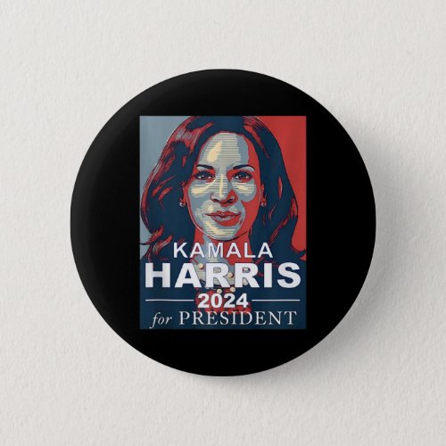 Retro Kamala Harris 2024 For President Election Ca Button