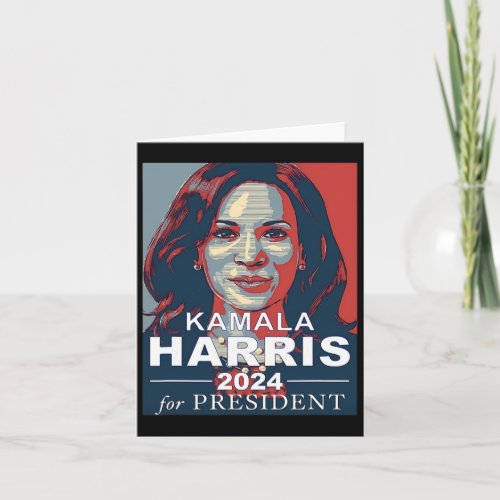 Retro Kamala Harris 2024 For President Election Ca Card