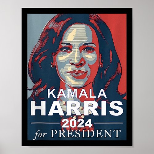 Retro Kamala Harris 2024 For President Election Ca Poster