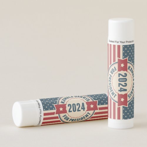 Retro Kamala Harris for President 2024 Election Lip Balm