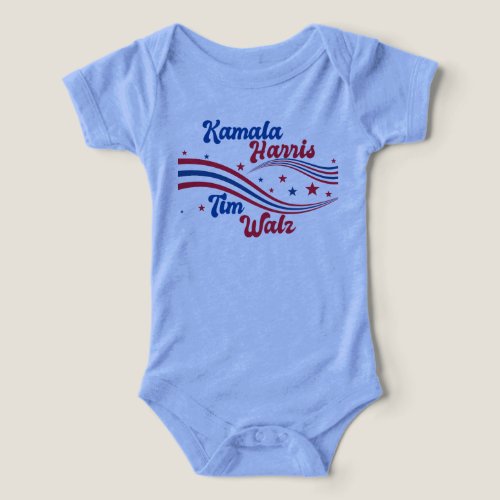 Retro Kamala Harris Tim Walz Cute Infant T_shirt