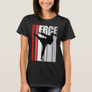 Retro Karate Fierce Birthday Strong Keep Training T-Shirt