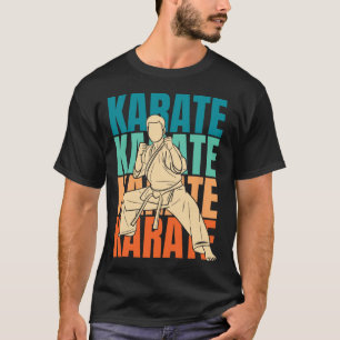 Retro Karate Fighter - Martial Arts Vintage Karate T-Shirt