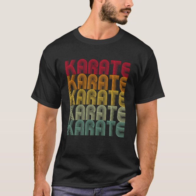 Retro Karate Kung Fu Fighting  Karate Men Women T-Shirt (Front)