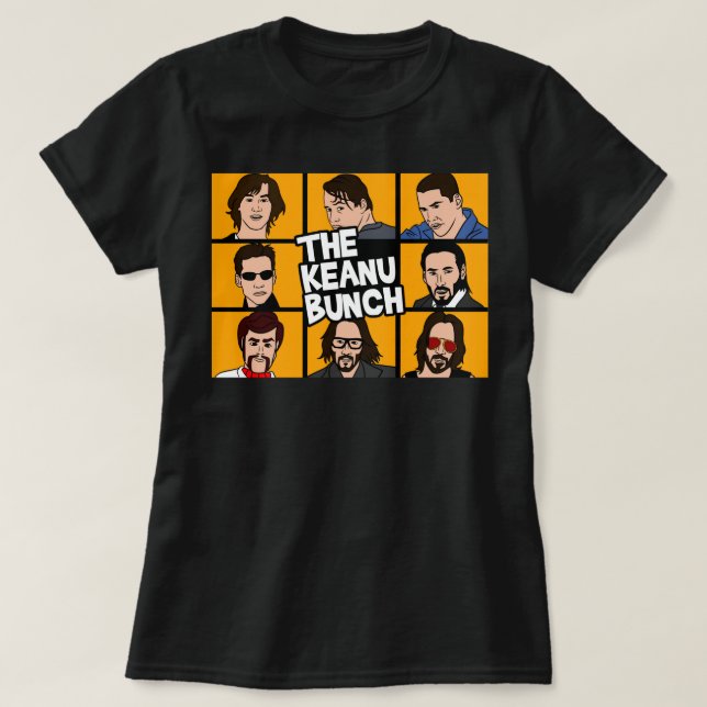 Retro Keanu Art Reeves Cool Graphic Gift T-Shirt (Design Front)