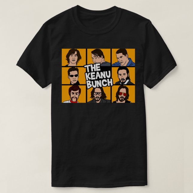 Retro Keanu Art Reeves Cool Graphic Gift T-Shirt (Design Front)