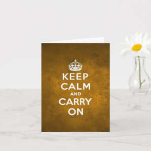 Retro Keep Calm  Card