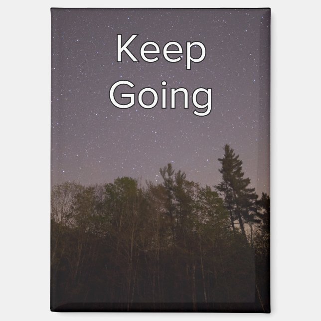 Retro Keep Going Magnet (Front)