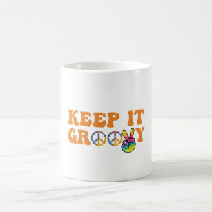 Retro keep it groovy coffee mug