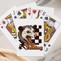 Retro Keep Talking Feral Possum: Angry Wild Animal