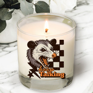 Retro Keep Talking Feral Possum: Angry Wild Animal Scented Candle