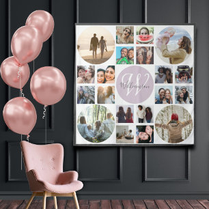 Retro Keepsake Family Memories 20 Photo Collage Tapestry