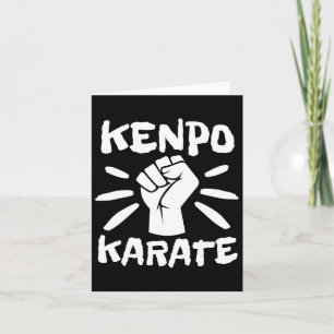 Retro Kenpo Karate Kempo Karate Martial Arts Card