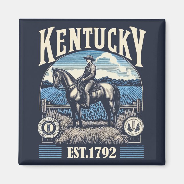 Retro Kentucky Magnet (Front)