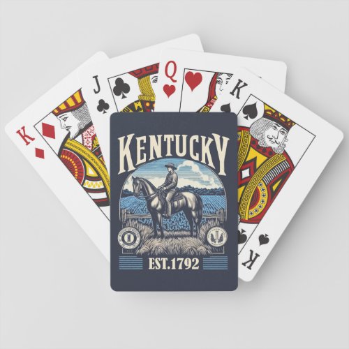 Retro Kentucky Playing Cards