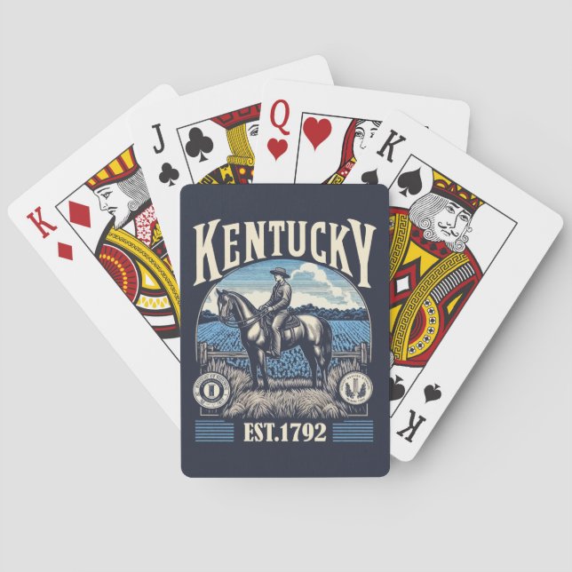 Retro Kentucky Poker Cards (Back)