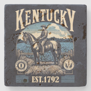 Retro Kentucky Stone Coaster