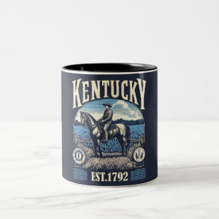 Retro Kentucky Two-Tone Coffee Mug