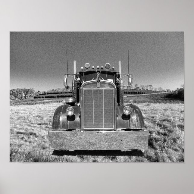 Retro Kenworth Frontal (edit #1) Poster (Front)
